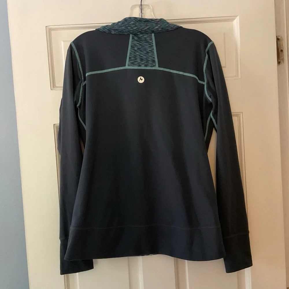 Marmot Full Zip Stretch Activewear Fleece Lined Warm Up Jacket Women’s Size L